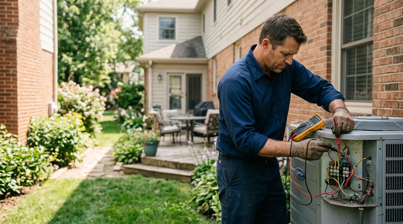 HVAC technician working near Castlewood, VA